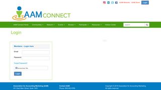 Login - AAM Connect
