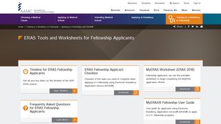 ERAS Tools and Worksheets for Fellowship Applicants - AAMC for ...