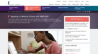 Applying to Medical School with AMCAS® - AAMC for Students ...