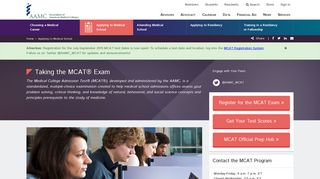 Taking the MCAT® Exam - AAMC for Students, Applicants, and ...