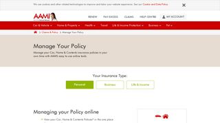 Manage Your Insurance Policy - AAMI