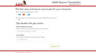 AAMI Online Payments - Secure Online Payments