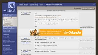 Webmail login issues - aaNet - Vocus Group - Whirlpool Forums