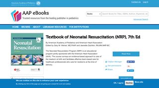Textbook of Neonatal Resuscitation (NRP), 7th Ed | AAP eBooks