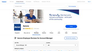 Working as an Account Manager at Aarons: 322 Reviews | Indeed.com