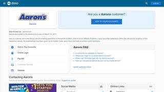 Aarons: Login, Bill Pay, Customer Service and Care Sign-In - Doxo