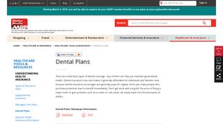 Dental Plans - AARP Member Advantages