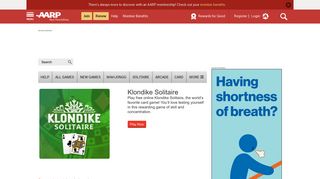 Solitaire Online, Play the New Klondike Solitaire Game - AARP games