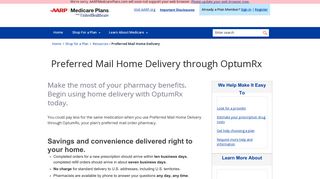 Preferred Mail Home Delivery through OptumRx | AARP® Medicare ...