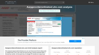 AARP Provider Online Tool Uhc. AARP Supplemental and Personal ...