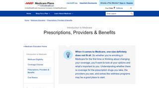 Medicare Prescriptions, Providers & Benefits | AARP® Medicare Plans ...