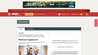 AARP® Medicare Supplement Insurance Plans, insured