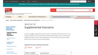 Supplement Insurance - AARP Member Advantages