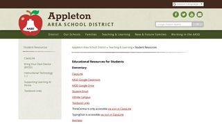 Student Resources - Appleton Area School District