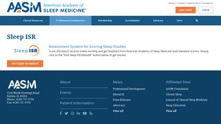 Inter-scorer Reliability (ISR) - American Academy of Sleep Medicine ...