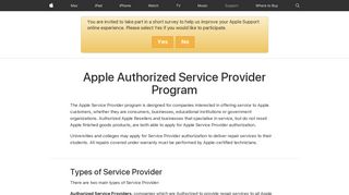 Apple Authorized Service Provider Program - Official Apple Support