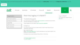Need help logging in to MyAAT? | AAT