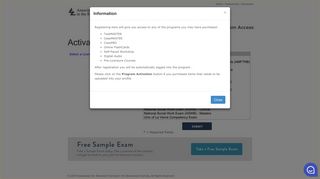 Online Program Access - Sample Exam Registration - aatbs