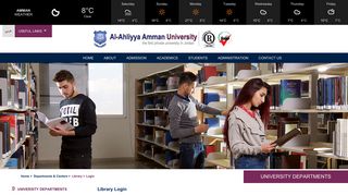 Library Login | AAU - Al-Ahliyya Amman University