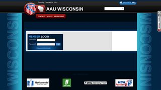 AAU Wisconsin > Login