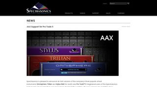 Spectrasonics News - AAX Support for Pro Tools 11