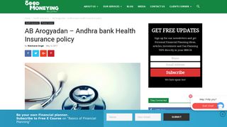 AB Arogyadan | Health Insurance for Andhra bank customers