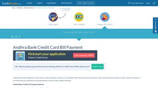 How to Pay Andhra Bank Credit Card Bill Payment Online - BankBazaar