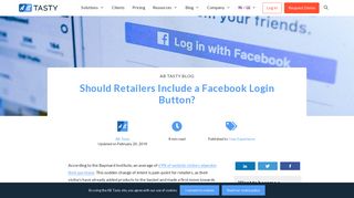 Should Retailers Include a Facebook Login Button? - AB Tasty