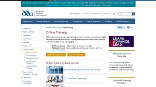 Online Training - American Bankers Association