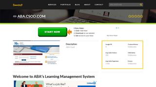 Welcome to Aba.csod.com - Welcome to ABA's Learning Management ...