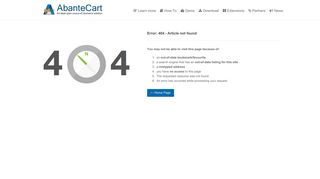 Registration - AbanteCart