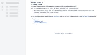Admin Users - User Manuals 1.2 - AbanteCart Manuals