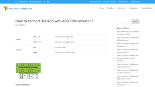 How to connect TrackSo with ABB TRIO Inverter ? - Free Spirits Green ...