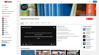 Abbotsford Christian School - YouTube