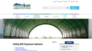 City of Abbotsford - Utility Bill Payment Options