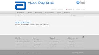 x Abbott Diagnostics Abbott A promise for Life Contact Us Abbott.com ...