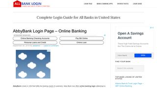 AbbyBank Login Page – Online Banking - All Bank Login