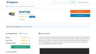 DataTrak Reviews and Pricing - 2019 - Capterra