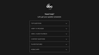 Help - ABC.com - Go.com
