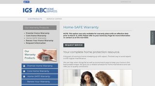 Home-SAFE Warranty | IGS | ABC Home Services