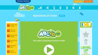 Alphabetical Order - Learn to Put Things in ABC Order - ABCya!