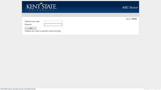 Login - ABC Signup - Kent State University