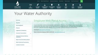 Employee Web Portal Access - Albuquerque Water Authority