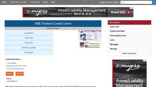 ABE Federal Credit Union - Rockville Centre, NY - Credit Unions Online