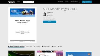 ABEL Moodle Pages (PDF) - Yumpu