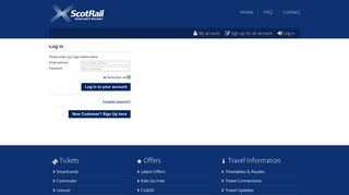 Log in - ScotRail: Train tickets, travel information, train times and ...
