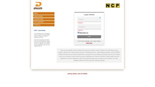 NCP - Greater Anglia - Customer login - Dash Park