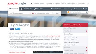 Buy or Renew | Greater Anglia