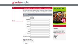 the Greater Anglia Wi-Fi Connection - the Greater Anglia Wi-Fi Service