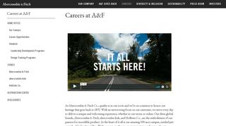Careers/Home Office - Abercrombie & Fitch